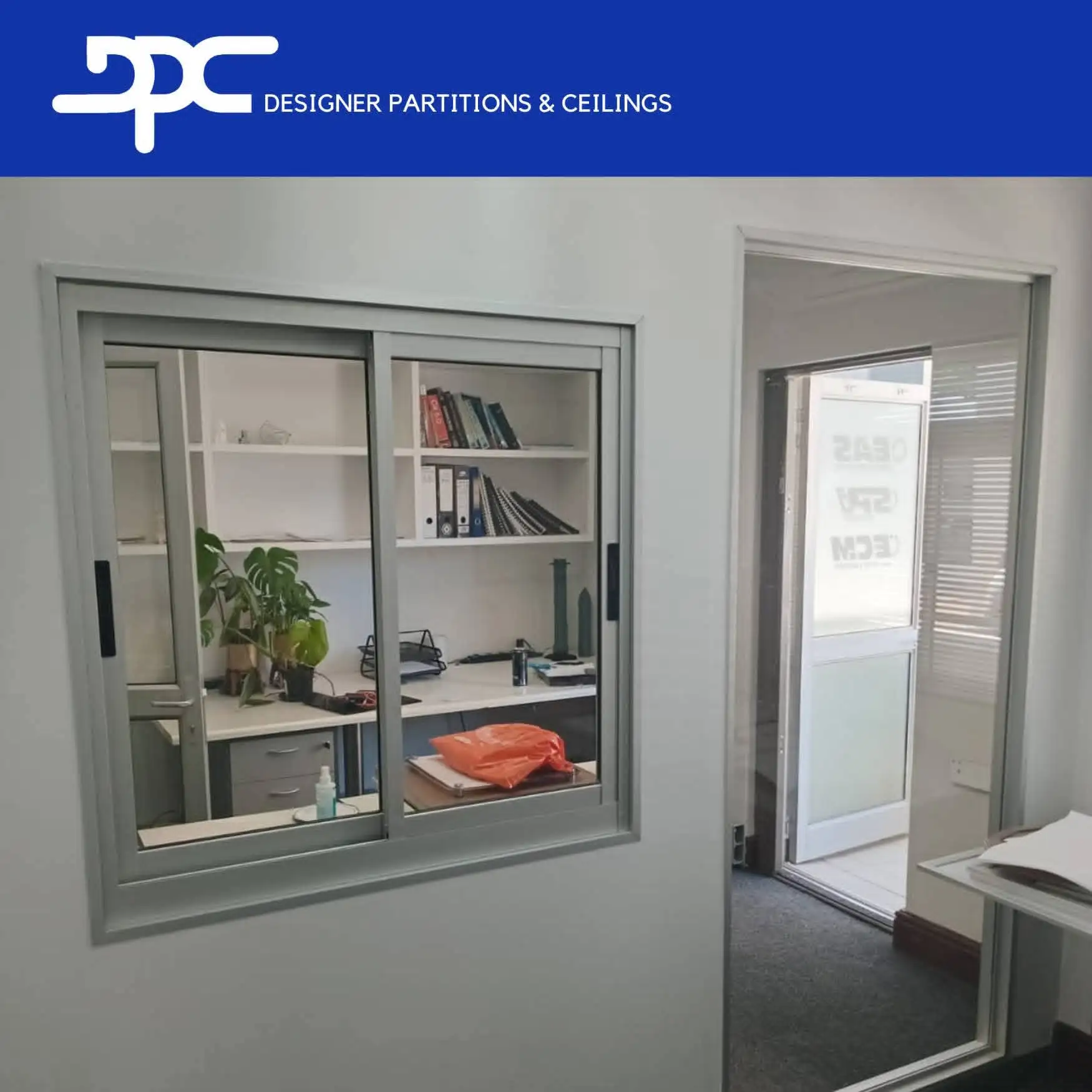 Completed interior renovation with clean ceiling and wall finishes