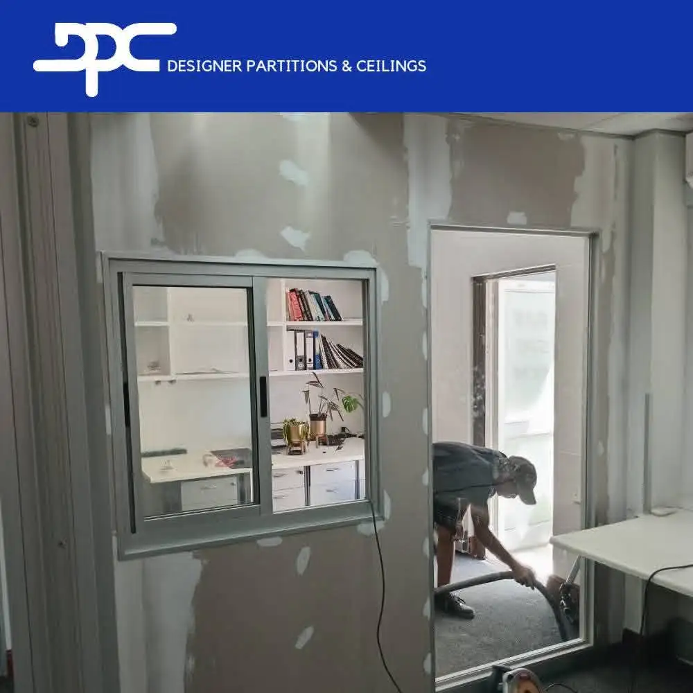 Interior renovation area before completion