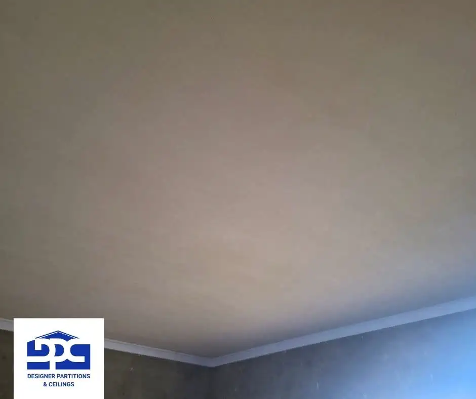 Ceiling installation in progress before final finishing