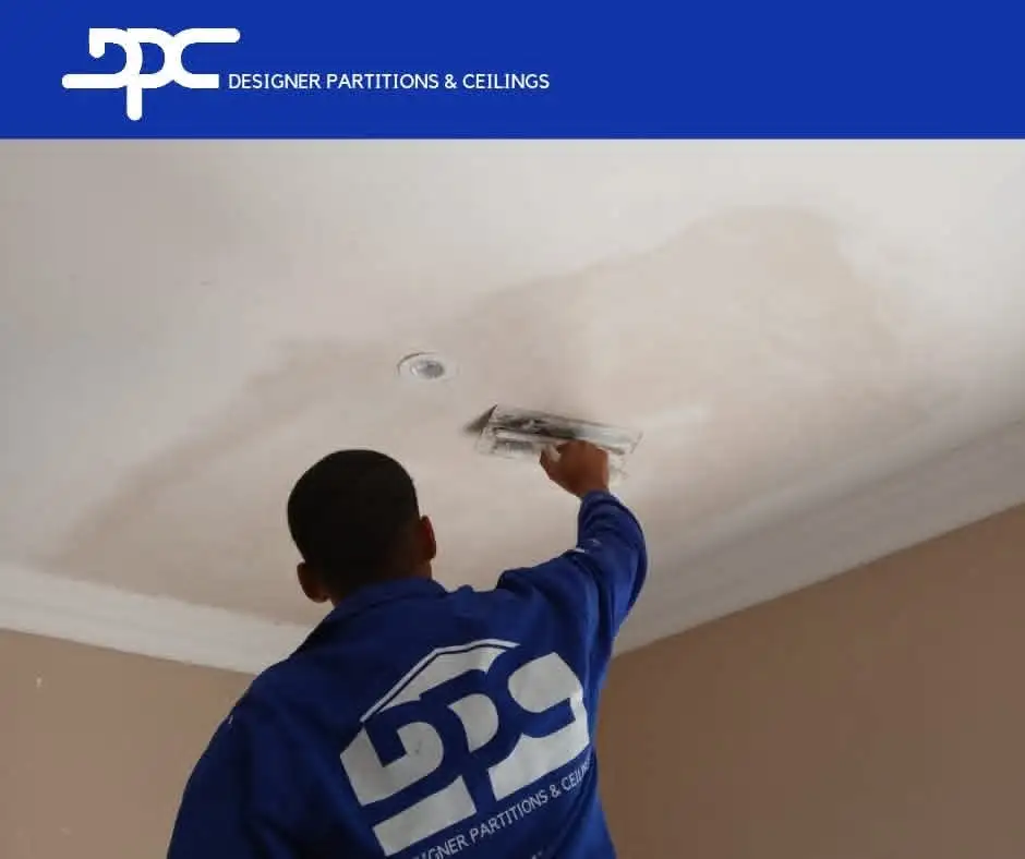 Finished interior repair and ceiling work